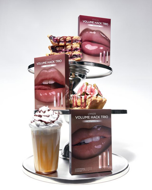 LIP VOLUME HACK TRIO (3 Shades, Lip Mate Pencil & Melting Balm & Color Gloss)