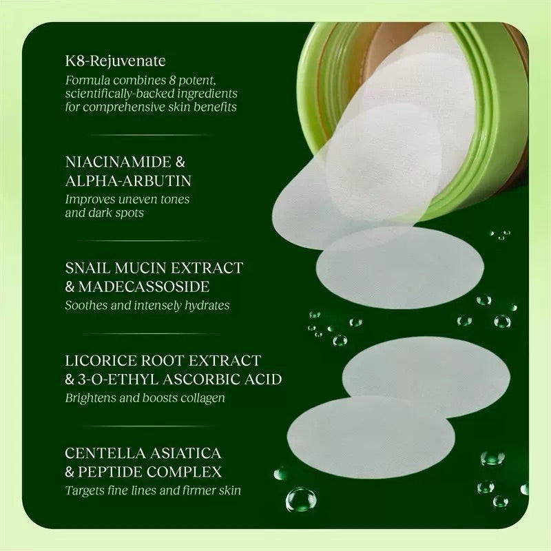 The Most Popular Toner Pads For Korean Women - Anti-Aging, Fades Dark Spots & Wrinkles Fast (100 Pads)-Korean Direct Mail